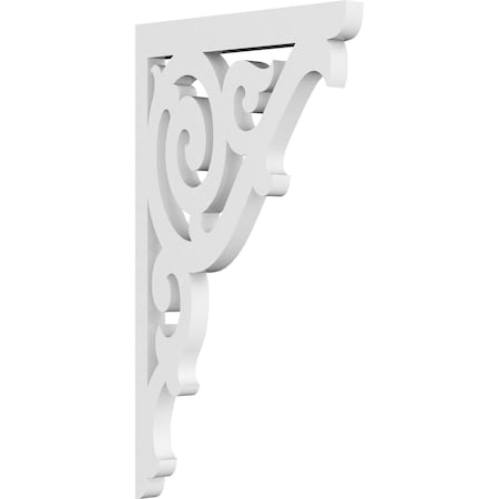 Ekena Millwork Athens Architectural Grade PVC Bracket, 5/8"W X 7"D X 12"H BKTP01X07X12AT